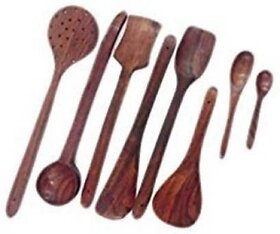 Onlinecraft Ch2904 Kitchen Tool Set (Brown, Spatula, Ladle)