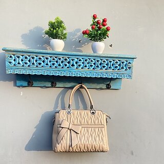 Wooden Wall Self ( H7720 ) Wooden Wall Shelf (Number Of Shelves - 1, Blue) Wooden Wall Self ( H7720 ) Wooden Wall Shelf (Number Of Shelves - 1, Blue)