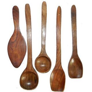 Onlinecraft Ch2917 Kitchen Tool Set (Brown, Cooking Spoon)