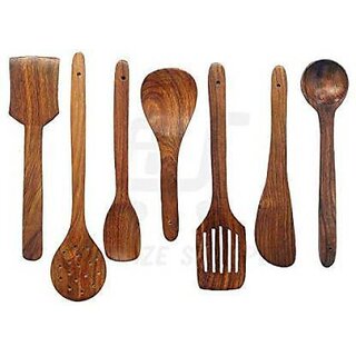 Onlinecraft Ch2908 Kitchen Tool Set (Brown, Spatula, Ladle)