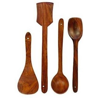                       C2792 Wooden Spoon Kitchen Tool Set (Brown)                                              