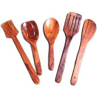 C2794 Wooden Spoon Kitchen Tool Set (Brown)