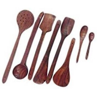                      Onlinecraft Ch2904 Kitchen Tool Set (Brown, Spatula, Ladle)                                              