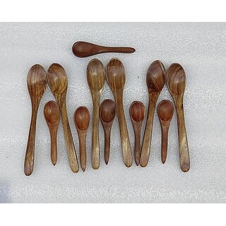                       Onlinecraft 19 Pc Soopen Set Kitchen Tool Set (Brown, Spatula)                                              