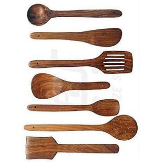                       Onlinecraft Ch2909 Kitchen Tool Set (Brown, Spatula, Ladle)                                              