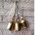 Onlinecraft Iron Bell Gold 3 Pc ( 3.5 Inch ) Mountable Cowbell (Iron)