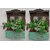 Iron, Wooden Wall Shelf (Number Of Shelves - 2, Green, Brown)