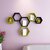 Wooden Wall Shelf (Number Of Shelves - 6, Green, Black)