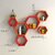 Wooden Wall Shelf (Number Of Shelves - 6, Red, Brown)