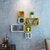Wooden Wall Shelf Wooden Wall Shelf (Number Of Shelves - 6, Yellow, White)