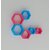 Wooden Wall Shelf (Number Of Shelves - 6, Pink, Blue)
