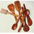 Onlinecraft (Ch2914 ) Soopen Set Kitchen Tool Set (Brown, Cooking Spoon, Spatula)