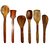 Onlinecraft Ch2916 Kitchen Tool Set (Brown, Cooking Spoon, Spatula)