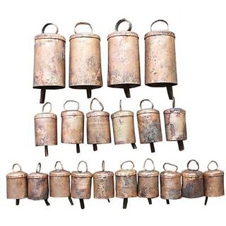                       Onlinecraft Cow Bell 20 Pcs Pack Of 20 (Gold)                                              