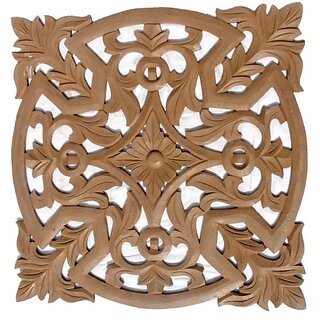                       Onlinecrafts Wooden Wall Panel (24 Inch X 24 Inch, Brown)                                              