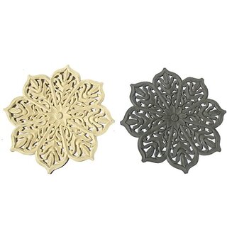                       Onlinecrafts Wall Panel Pack Of 2 (24 Inch X 24 Inch, Brown, Gray)                                              