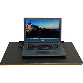                       Onlinecraft Wood Portable Laptop Table (Finish Color - Black, Pre Assembled)                                              