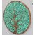 Mango Wood Carving Panel 24X24 Inch (Green)