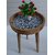 Onlinecraft Wooden Side Table Engineered Wood Side Table (Finish Color - Blue, Pre-Assembled)