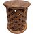 Onlinecrafts Solid Wood Side Table (Finish Color - Brown, Pre-Assembled)