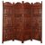 Onlinecraft Solid Wood Decorative Screen Partition (Floor Standing, Finish Color - Brown, 4, Pre-Assembled)