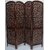 Onlinecraft Solid Wood Decorative Screen Partition (Free Standing, Finish Color - Brown, 4, Diy(Do-It-Yourself))