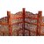 Onlinecraft Solid Wood Decorative Screen Partition (Free Standing, Finish Color - Brown, 4, Diy(Do-It-Yourself))