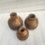 ( L7904 ) Wooden Flower Pot Stand Wooden Vase (6 Inch, Brown, Brown)
