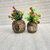 ( K7903 ) Wooden Flower Pot Stand Wooden Vase (6 Inch, White, Brown)