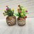 ( K7903 ) Wooden Flower Pot Stand Wooden Vase (6 Inch, White, Brown)