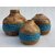 Wooden Corner Table Decor Wooden Vase (6 Inch, Blue)