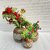 ( G7903 ) Wooden Flower Pot Stand Wooden Vase (6 Inch, White, Brown)