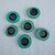 G3098 Wooden 1 - Cup Tealight Holder (Green, Pack Of 1)