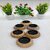 E3272 Wooden 1 - Cup Candle Holder Set (Gold, Pack Of 1)