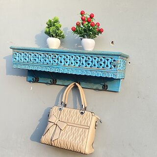 Wooden Wall Self ( H7724 ) Wooden Wall Shelf (Number Of Shelves - 1, Blue) Wooden Wall Self ( H7724 ) Wooden Wall Shelf (Number Of Shelves - 1, Blue)