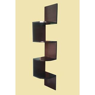                       Wooden Wall Shelf (Number Of Shelves - 9, Brown)                                              