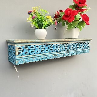 Wooden Wall Self ( H7708 ) Wooden Wall Shelf (Number Of Shelves - 1, Blue) Wooden Wall Self ( H7708 ) Wooden Wall Shelf (Number Of Shelves - 1, Blue)
