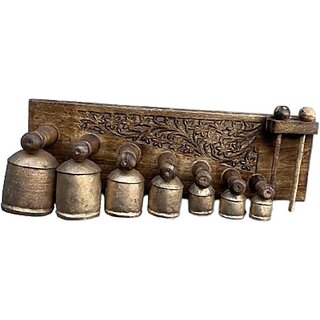 Onlinecraft Iron, Wooden Decorative Bell