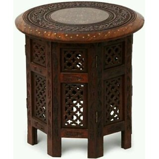 Onlinecrafts Wooden Stool Stool (Brown, Ready)