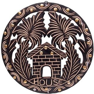 Onlinecrafts Decorative Wooden Wall Key Holder Wood Key Holder (5 Hooks) Onlinecrafts Decorative Wooden Wall Key Holder Wood Key Holder (5 Hooks)