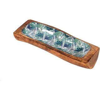                       Onlinecraft Wooden Tray Kasti Wale Tray                                              