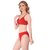Jomferry Bra and Panty Set Self Design Maroon Lingerie Set