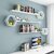 Wooden Wall Self Hexa(White) 3 Patti Wooden Wall Shelf (Number Of Shelves - 6, White)