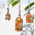 Onlinecrafts Iron Cow Bell Iron, Wooden Cow Bell (Orange)