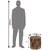 Onlinecrafts Wooden Stool Stool (Brown, Ready)