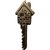 Onlinecraft Wooden Wall Key Holder Chabi Wala Wood Key Holder (5 Hooks, Brown)