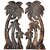 Onlinecrafts Decorative Wooden Wall Key Holder Wood Key Holder (12 Hooks)