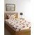 Ambra Linens 140 TC Cotton Single Cartoon Flat Bedsheet (Pack of 1, Vanilla)