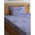 Ambra Linens 140 TC Cotton Single Cartoon Flat Bedsheet (Pack of 1, Light Blue)