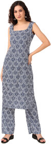 Magnetism Indigo Kurta Pant Set for Women